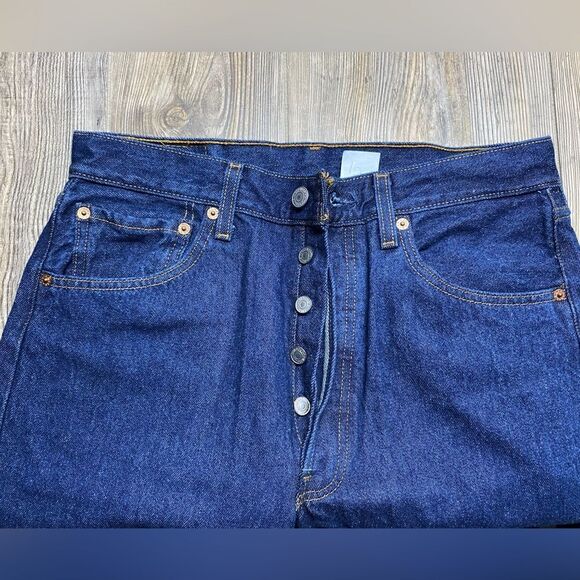Deadstock Vintage 1993 Levi’s 501 Button Fly Denim Jeans 32x30 NWT 90’s - Picture 9 of 16
